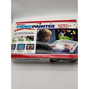 VTech Video Painter In Box Vintage 1990s w/Stylus, Video Cable, Box, Power plug